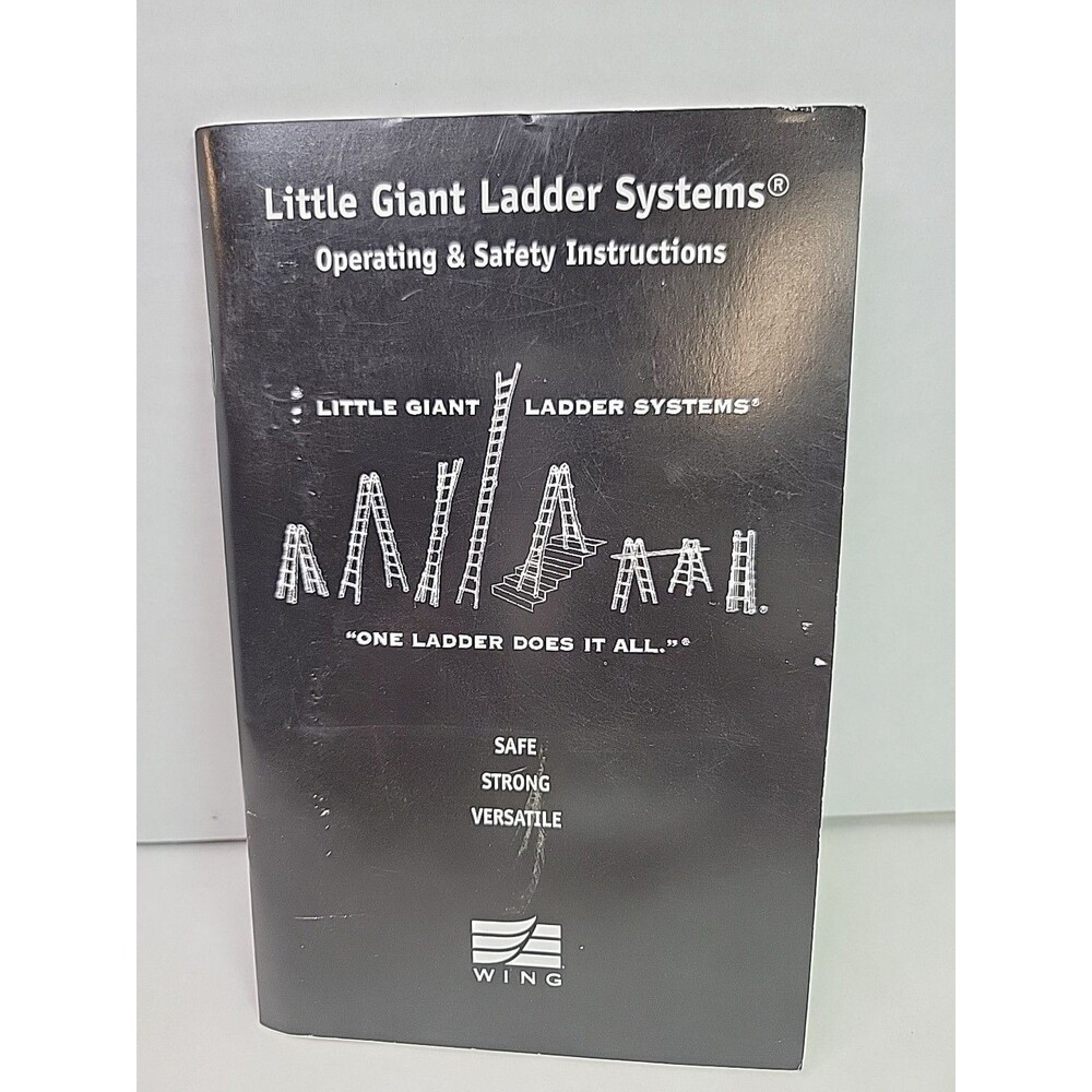 Vintage Little Giant Ladder Systems Operating Safety Instructions Manual Wing